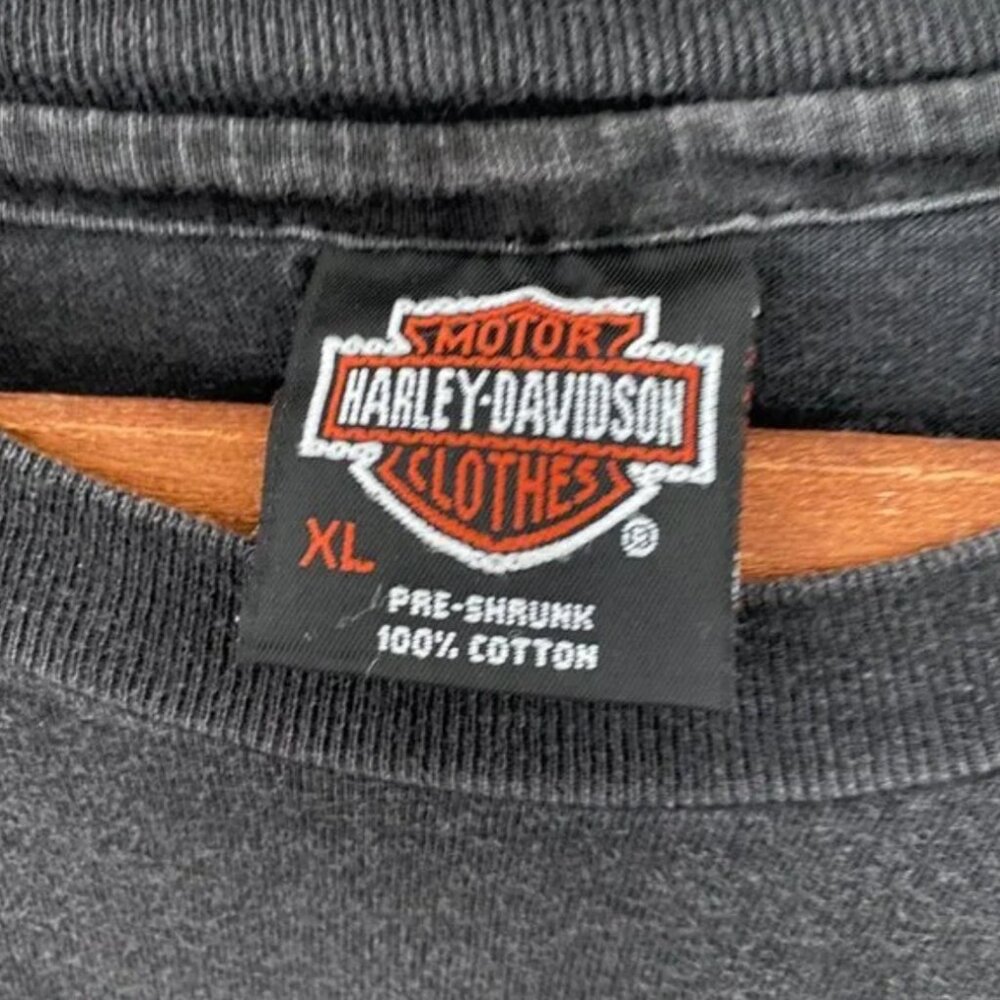VINTAGE 90S HARLEY DAVIDSON POCKET GRAPHIC T-SHIRT SIZE XL - Picture 4 of 8